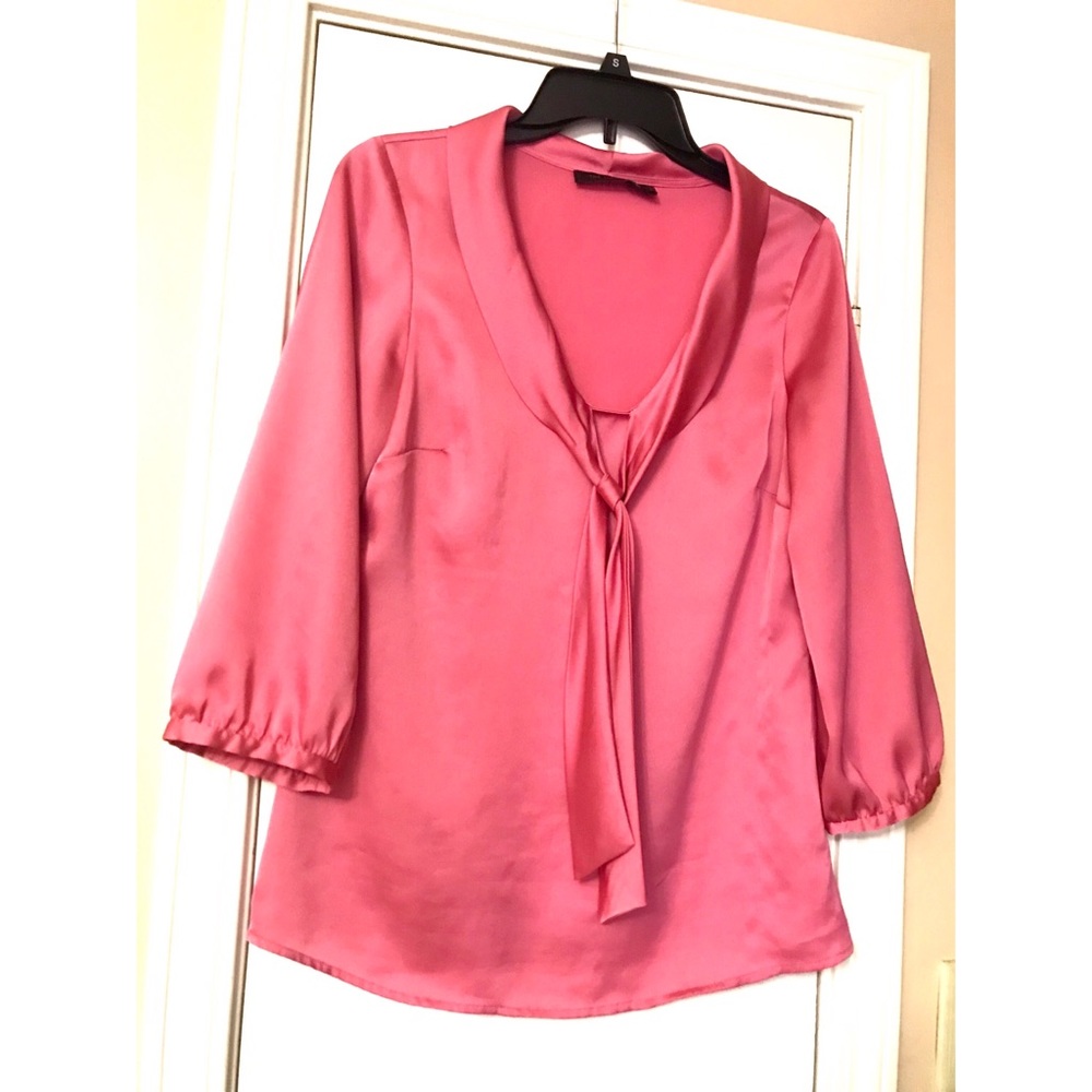 The Limited silky pink blouse